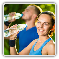 Healthy People Drink More Water in San Francisco Financial District