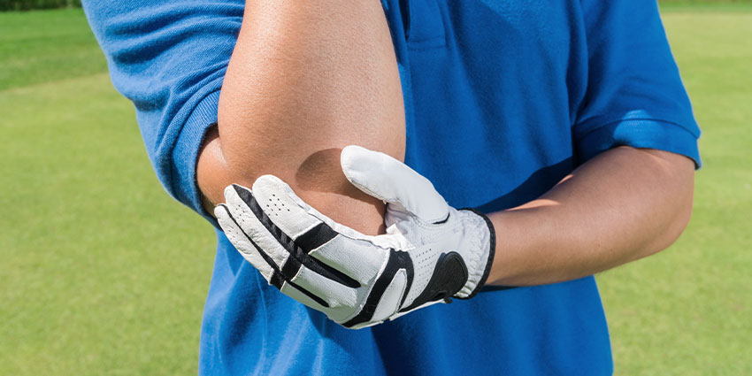 patient needing golfer's elbow chiropractor in the Financial District, Downtown San Francisco